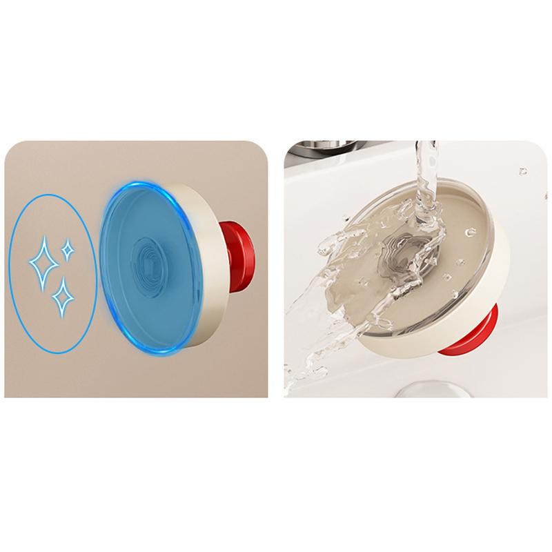 Reusable Abs Suction Cup Hook Punch-Free Wall Mounted Wall Hanger Accessories Vacuum Door Hooks Toilet