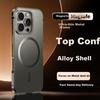 Alloy Frame | ColorIPhone 16 Pro Case, MagSafe Compatible Ultra-Thin Metal Shockproof Frosted Luxury Titanium for Apple 16 Pro