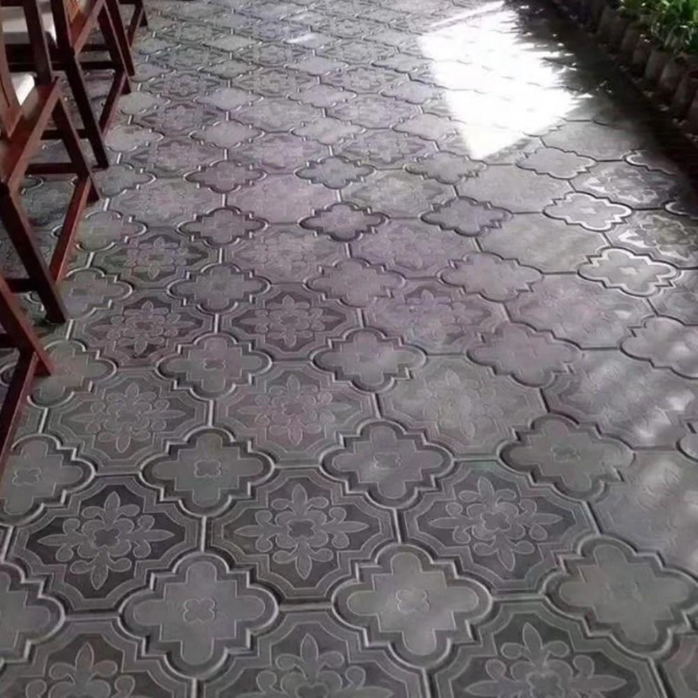 2Pcs/Set Plastic Stepping Stone Paver 30cm Concrete Path Maker Mold For Lawn Patio Yard Garden