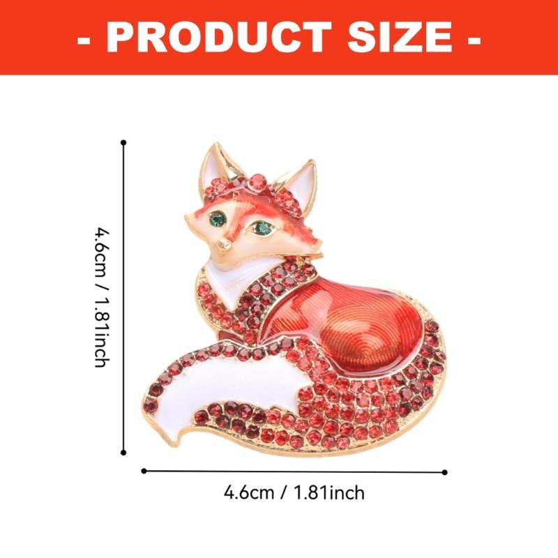 Elegant Enamel Animal Shaped Pin Brooch Including Colorful Rhinestones For Feminine Outfit Enhancement And Gift Giving