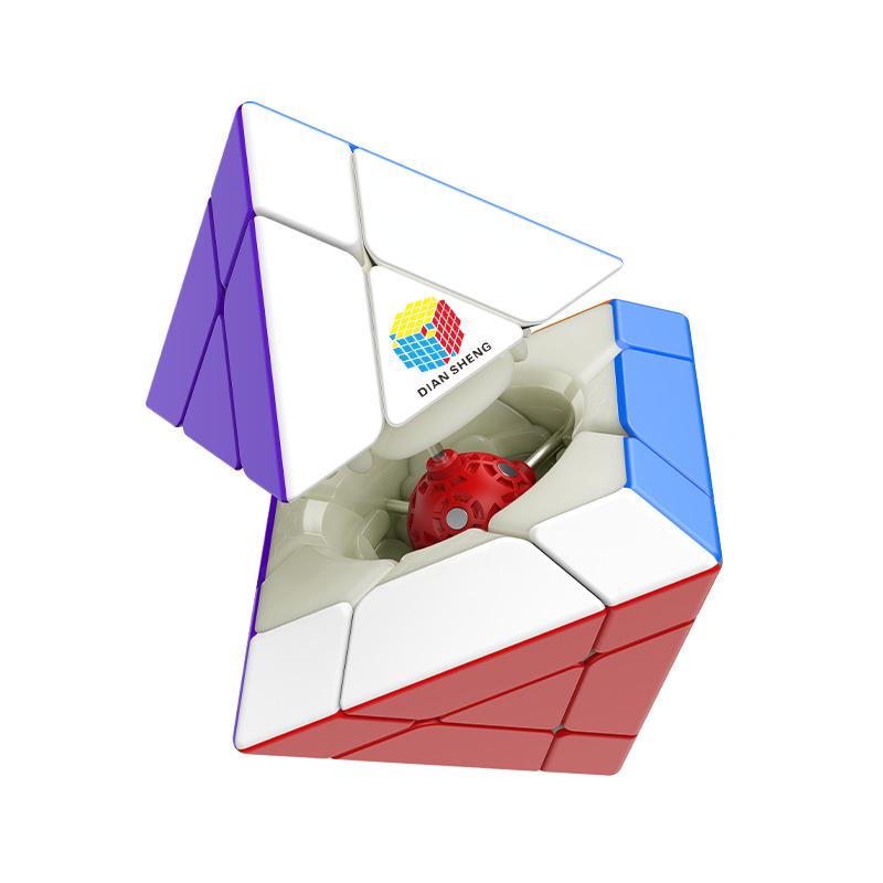 Звездное скопление Близнецы Октаэдр: Магнитный нерегулярный кубик Рубика-головоломка с гальваническим прозрачным дизайном