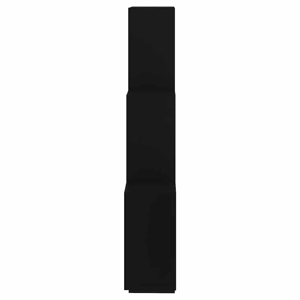 Vidaxl Wall Shelf In the Form of Cubes, Black, 78X15X93 Cm