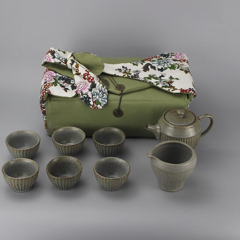 Shangqi Cotton Linen Portable Tea Set