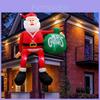 Christmas Inflatable Climbing Santa Claus With Led Outdoor Decor For Festive Yard Display