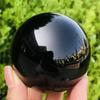 Esfera de Obsidiana Negra Natural Bola de Obsidiana Negra para Fengshui Meditación Sanación con Cristales Esfera de Adivinación Decoración del Hogar