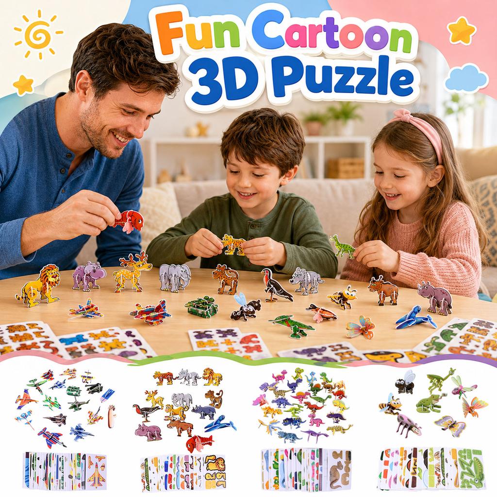 3D Puzzles DIY Puzzle Set