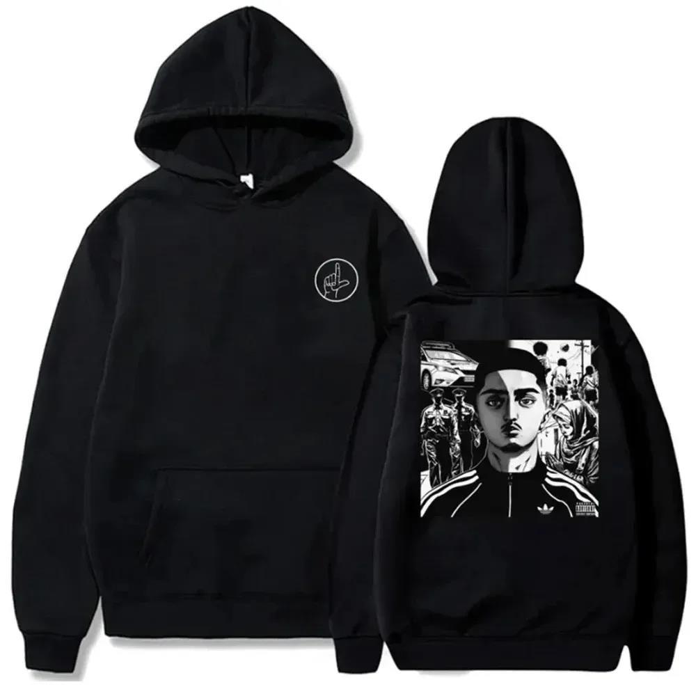 

Худі з принтом MDLR Чоловічі Флісові Толстовки Хіп-Хоп Повсякденні Осінь Зима Флісовий Вуличний Одяг Топи L