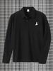 Camisa Polo de Manga Larga para Hombre, Tops Casuales Deportivos de Golf, Corte Clásico para Paseos por el Campo, Salidas al Aire Libre, Viajes al Trabajo, Ocio, Uso Diario