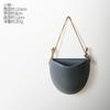 Nordic ceramic flower pendant decoration creative wall hanging hydroponic simple hanging basket hanging wall flower pot