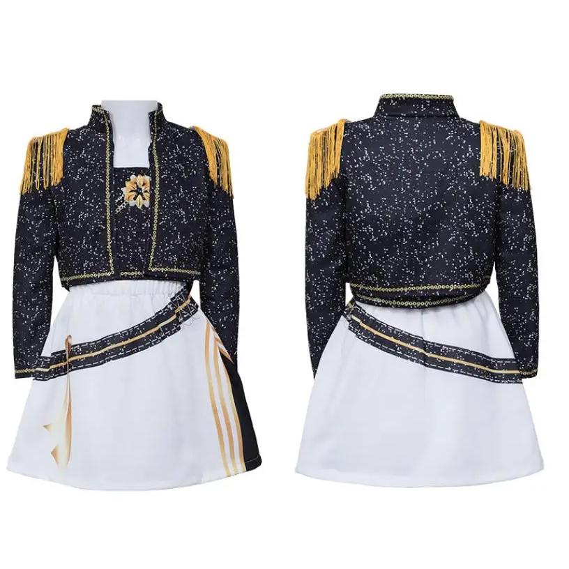 Girls Party Carnival Idol Roleplay Suit Fashion Shorts+top+jacket Three-piece Set 2026 Spring Birthday Party Costume Kids