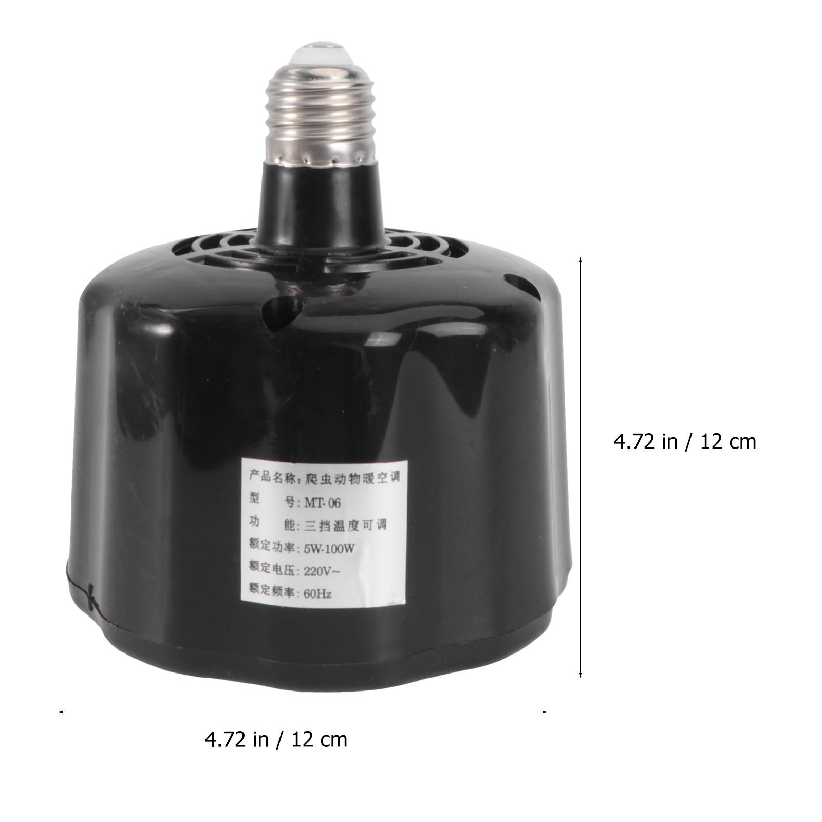 

1Pcs Pet Heat Preservation Lamp Reliable Adjustable Temperature Heating Light for Poultry Breeding and Warmth Pet Heating Lamp чорний