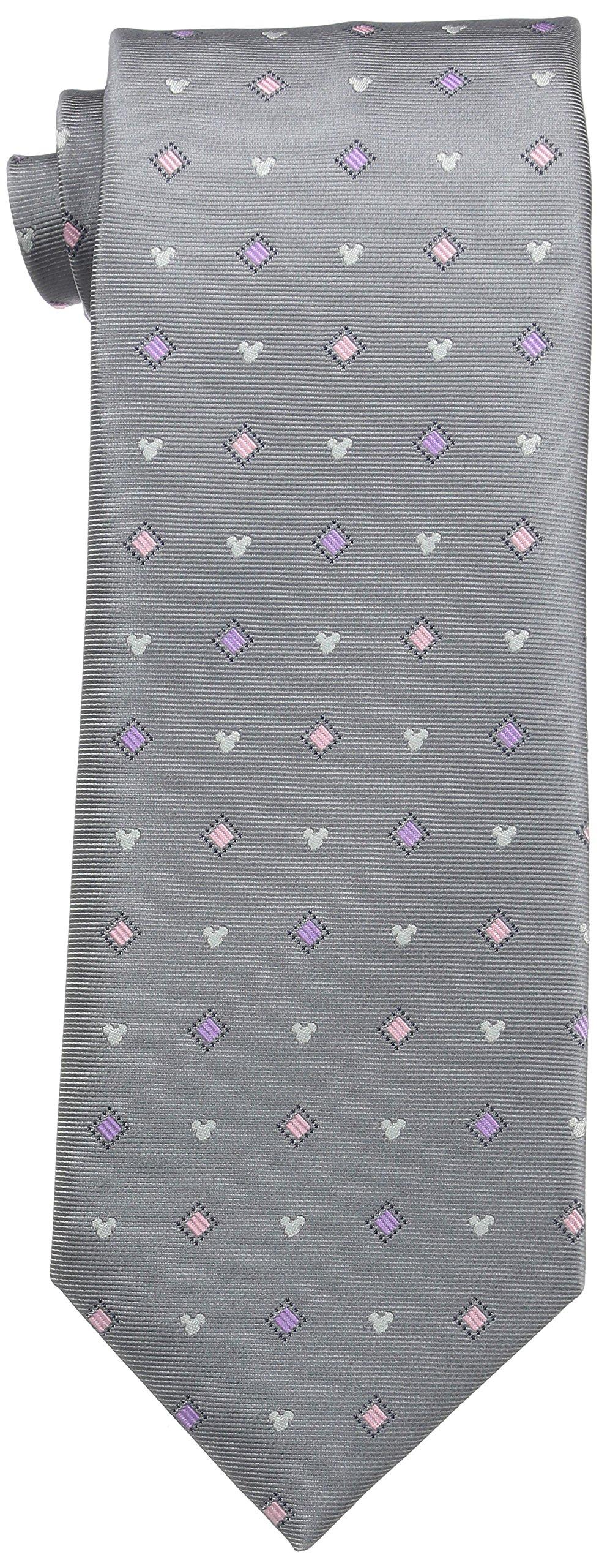 

Галстук Disney Микки Маус, Официально лицензированный, WAD-14, Серебристый, F