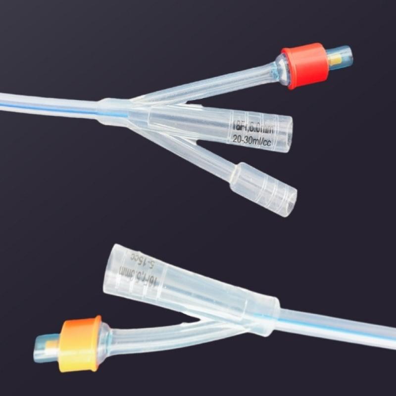 1 Pezzo 2 Vie 3 Vie Cateteri Urinari Monouso Medici in Silicone Catetere di Foley Tubo di Lavaggio Materiali di Consumo per Insegnamento