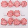 Stamp Cartoon Pressable Christmas Theme Biscuit Mold Kitchen Pastry Cookie Cutters Baking Tools