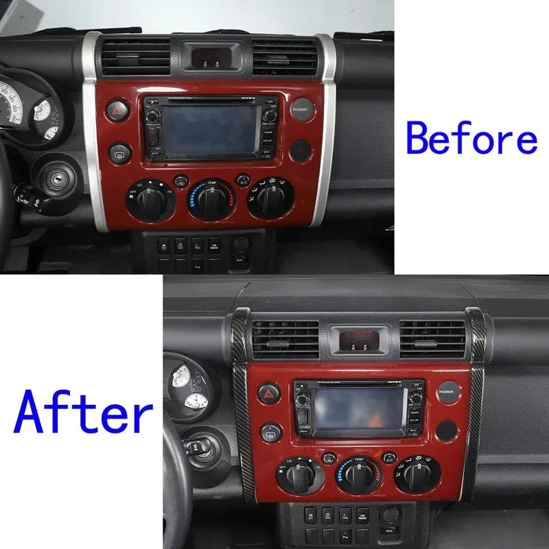 ABS Center Console Dashboard Navigation Side Strip Trim Cover For Toyota FJ Cruiser 2007- Interior Styling Accessories