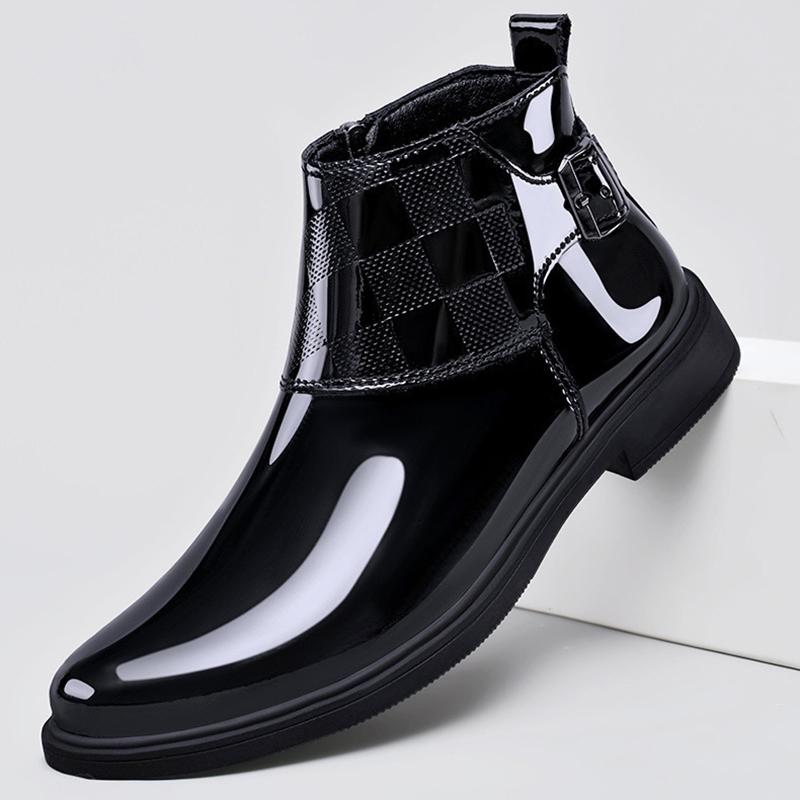 New Male Casual Brogue Shoe Business Black Men's Leather Shoes Comfortable Cowhide Trend Common Adults Classic Original On Sale