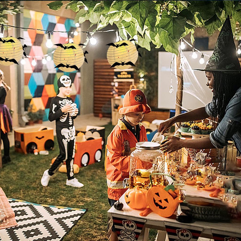 Halloween Paper Lamp Folding Decorative Lamp Festive Atmosphere Decoration Props Pendant