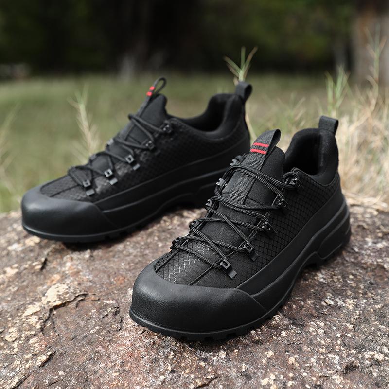 Men's Outdoor Camping Walking Shoe Classic Hiking Wear-resistant Work Shoes New Style Anti Slip Breathable Lace Up Sneakers