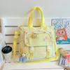 Schoolbag Japanese new cute little fresh girl make-up bag junior high school student college wind dopamine contrasting backpack