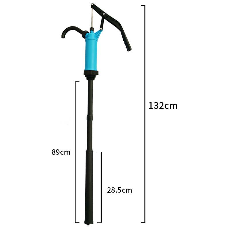 Portable Chemical Urea Oil Drum Pump PP Handheld Oil Suction Pump Anti Corrosion Hand Pressure Pump