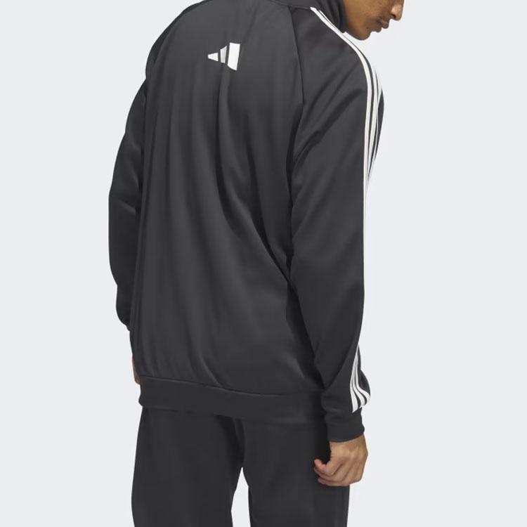 Adidas Basketball Select Stand Collar Long Sleeve Jacket Men Jackets Black IL2189