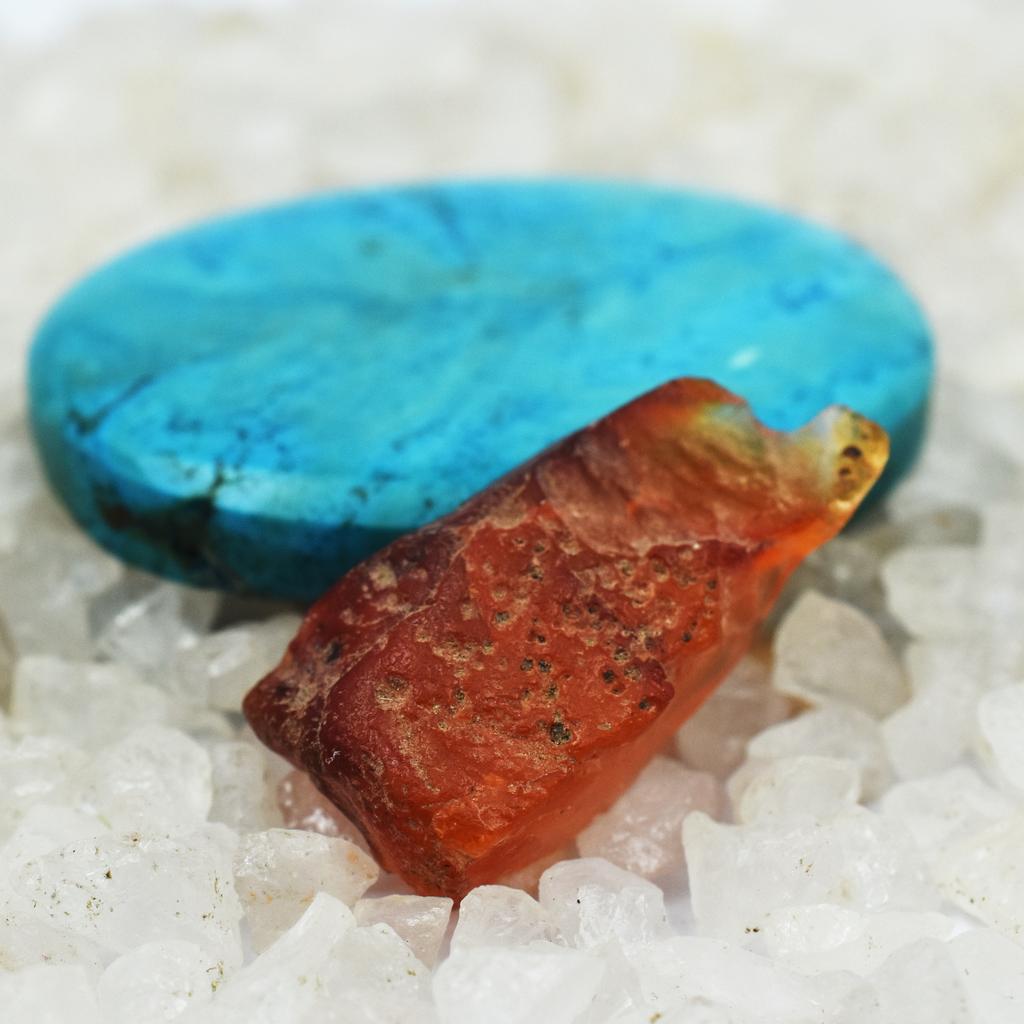 Natural Orange Sapphire 14.1ct Raw Rough Certified Loose Gemstone