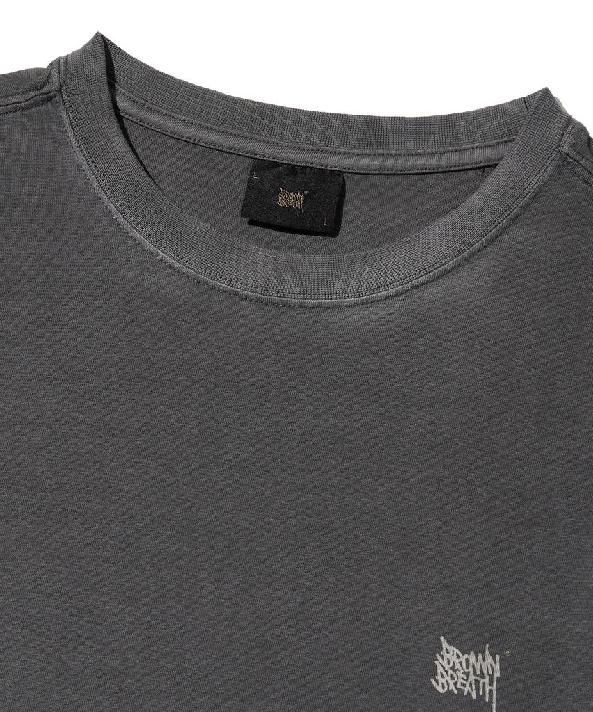 BROWNBREATH Tag Pigment Longsleeve - Charcoal