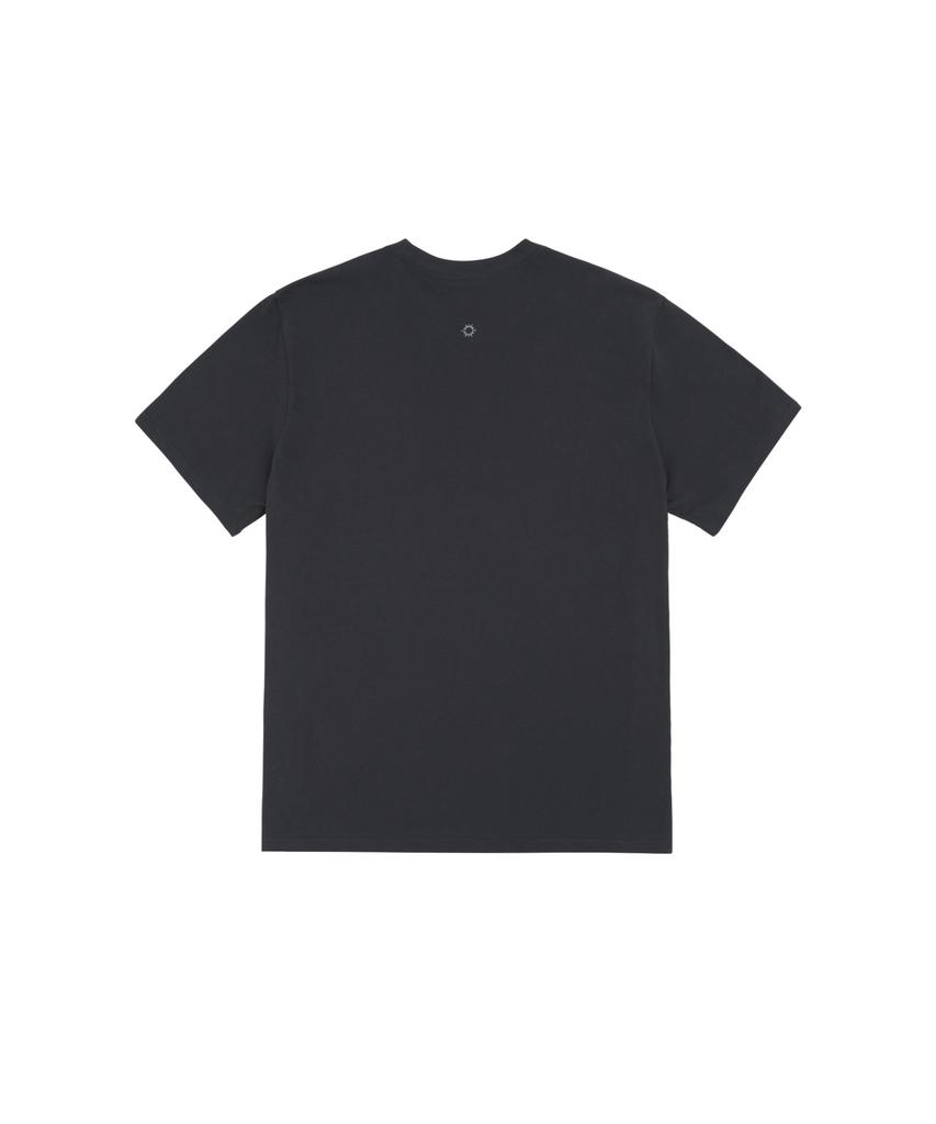 HELLO SUNRISE Hs Travel Agency Wave Logo Tee_Charcoal