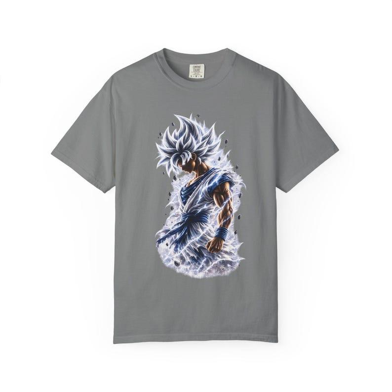 Super Saiyan Goku T-shirt Japanese Anime Tee Lightning Warrior Graphic Manga Cotton Oversized Streetwear Harajuku High Quality Female Male Clothing