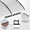 Window Door Awning Canopy 40" x 40", UPF 50+ Polycarbonate Entry Door Outdoor Window Awning Exterior, Front Door Overhang Awning for Sun Shutter, UV,