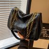 Fashion Diamond Chain Large-capacity Tote Bag Women's 2025 New High-end PU Leather Foreign-style Commuter Shoulder Bag