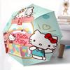 Hello Kitty Candy Bottle Design Automatic Opening and Closing Umbrella, Lightweight 3-Fold, With Cute Cartoon Characters, Suitable for Home, Outdoor a