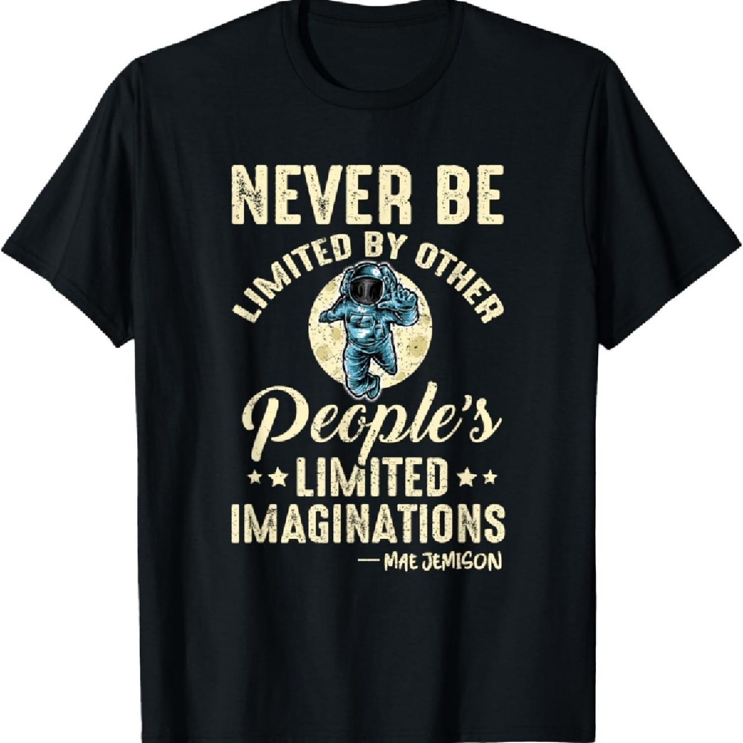 

Mae Jemison Vintage Quote American Black Woman Astronaut T-Shirt XXXXXL чёрный
