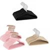 Plastic Suede Baby Clothes Hangers With Nonslip Design For Kids Storage And Organization