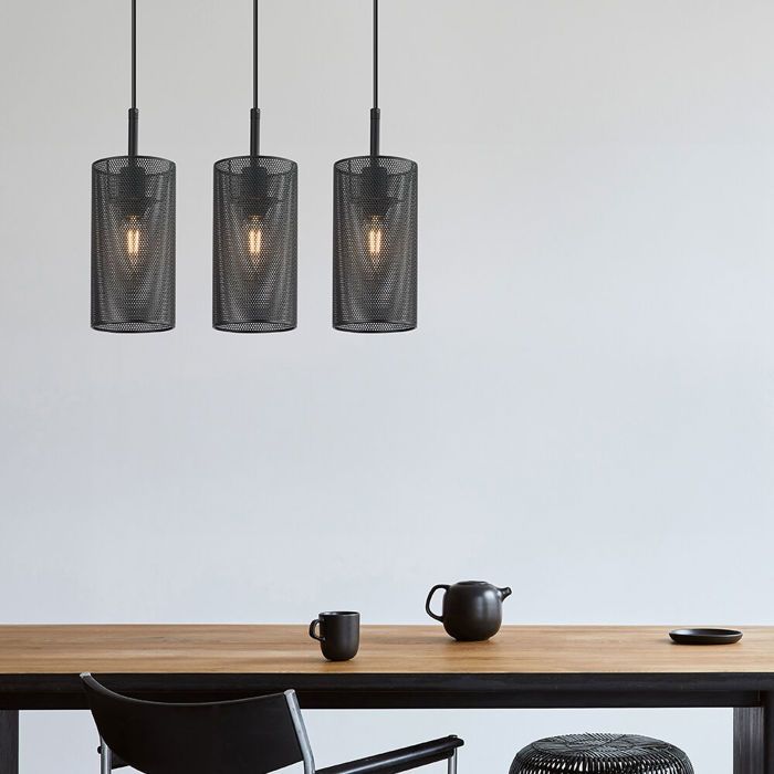Decorative Pendant Light 3xE14 23W IP20 – Black