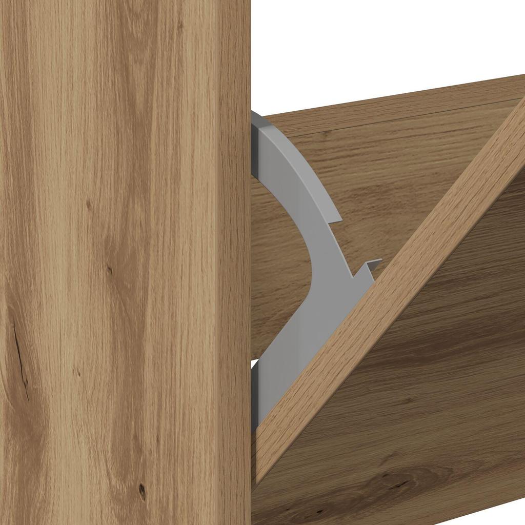 vidaXL Schuhschrank Artisan Eiche 60x21x57 cm Holzwerkstoff