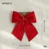 Gold-Edged Christmas Bow Classic Holiday Bow Festive Bow Decoration  For Staircases Garlands Mantels