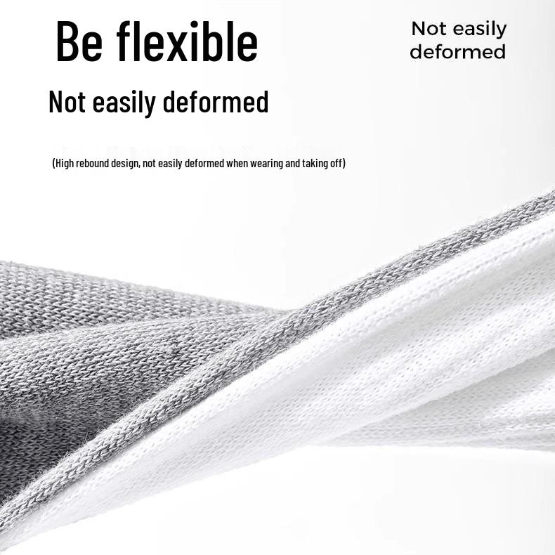 Disposable Four-Season Cotton Socks: Sweat-Absorbent, Odor-Resistant, Short Tube, Solid Color for Summer, Spring, and Autumn.