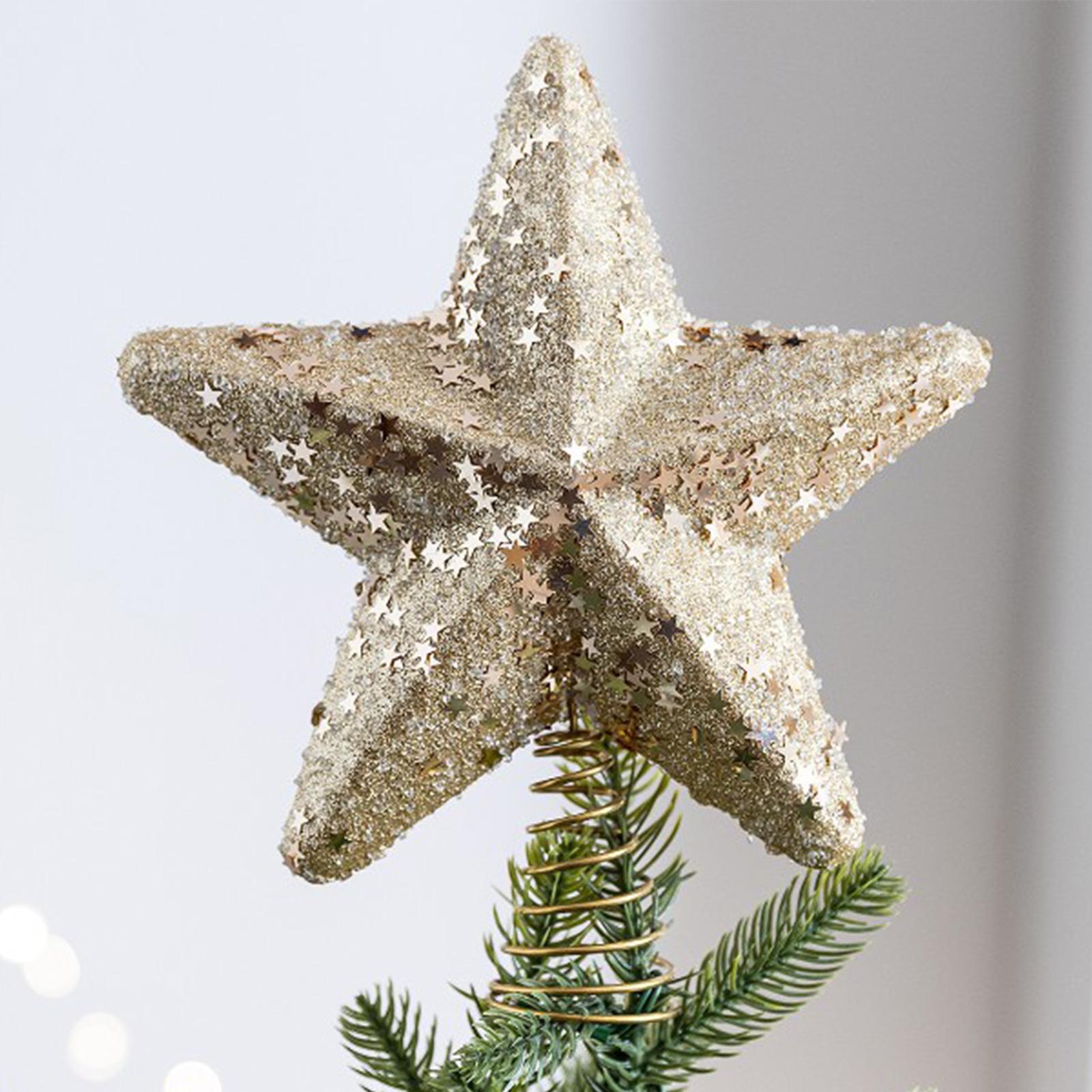 

Плюшевое украшение на верхушку рождественской елки, Рождественское украшение для вечеринки, Украшение для дома One Size золотой