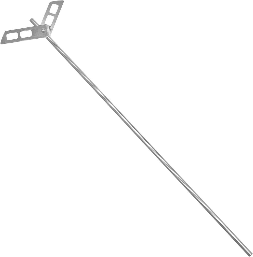 Beer Degassing Stirrer Paddle,Mixer Rod For Wine Making,Home Brewing Mixing De-gasser Agitator Tool 46.6cm Stainless Steel