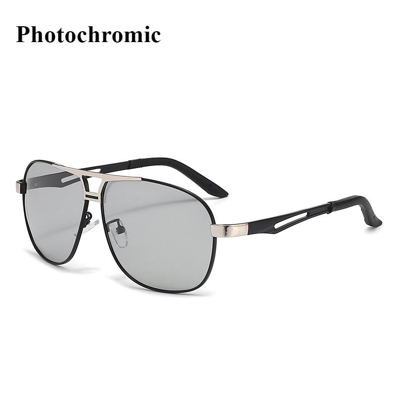 Sunglasses for Men Aviator Polarized or Photochromic UV Protection Military Style Metal Mirror Sun Glasses