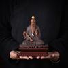 Ceramica Taishanglaojun Yuan shi Tianzun Statua Figura Taoista, Sabbia Viola Scultura Fatta a Mano Casa Stanza Ufficio Statuette Feng Shui
