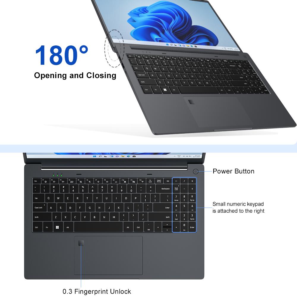 Laptop Ninkear A15 Air 15.6'' 16G+512G SSD AMD Ryzen 5 3500U  1920x1080 60Hz Refresh Rate