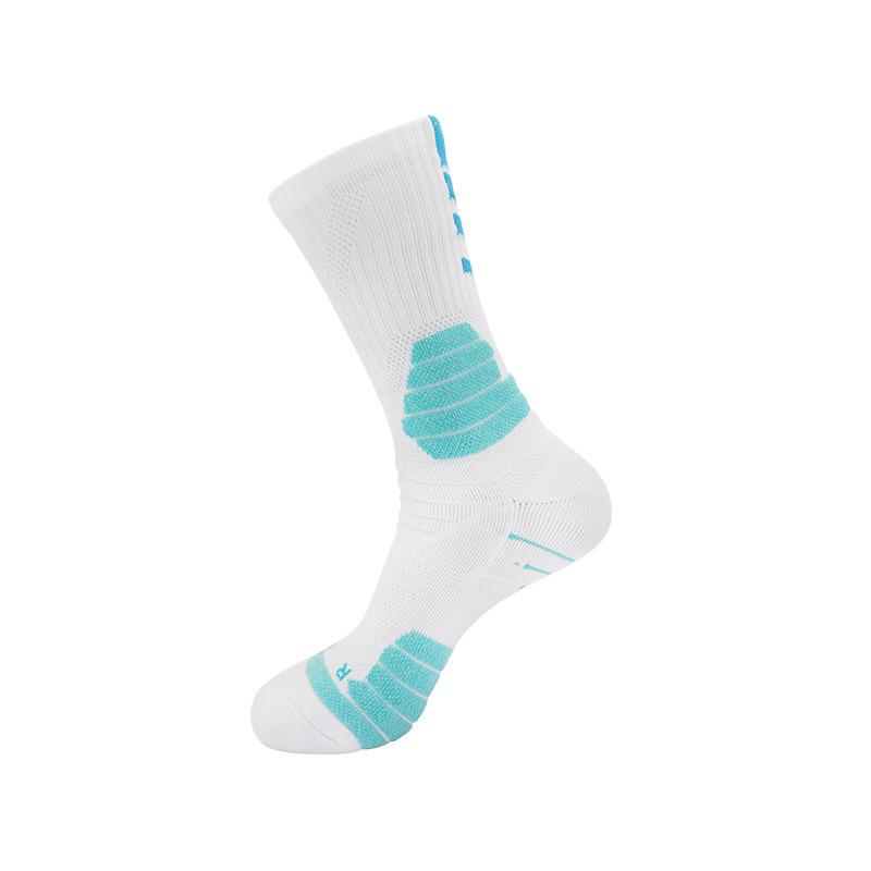Actual Combat Medium Tube Basketball Socks Men'S Sports Socks Non-Slip Breathable Towel High-Top Men'S And Women'S Running Cotton Socks Men'S