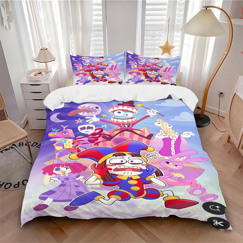 3Pcs Cartoon Characters Adventure Bedding Sets For All Sizes New 3D Printed Bed Cover Comforter Duvet Cover Pillowcase Bedroom Decoration