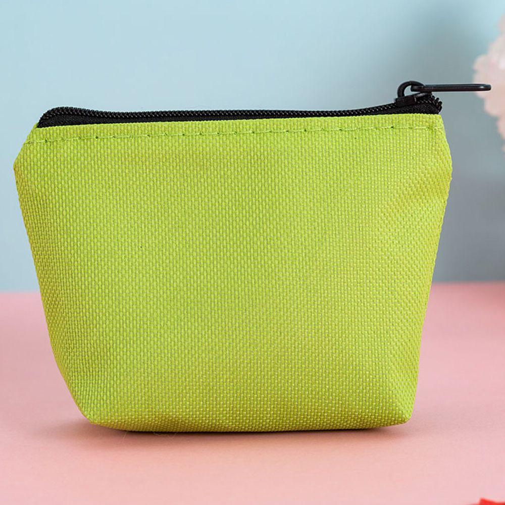 

Женская сумка-кошелек для хранения карт на молнии, косметичка, кошелек для денег, холщовая сумочка, кошелек для монет зелёный