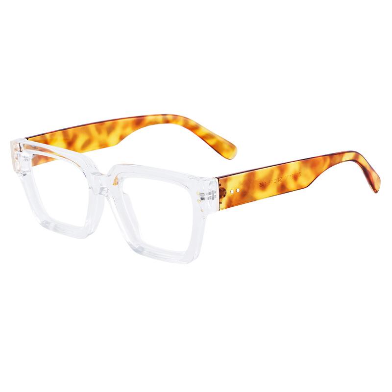 Square Glasses For Women Can Be Equipped With Myopia Flat Glasses For Men'S Optical Frames