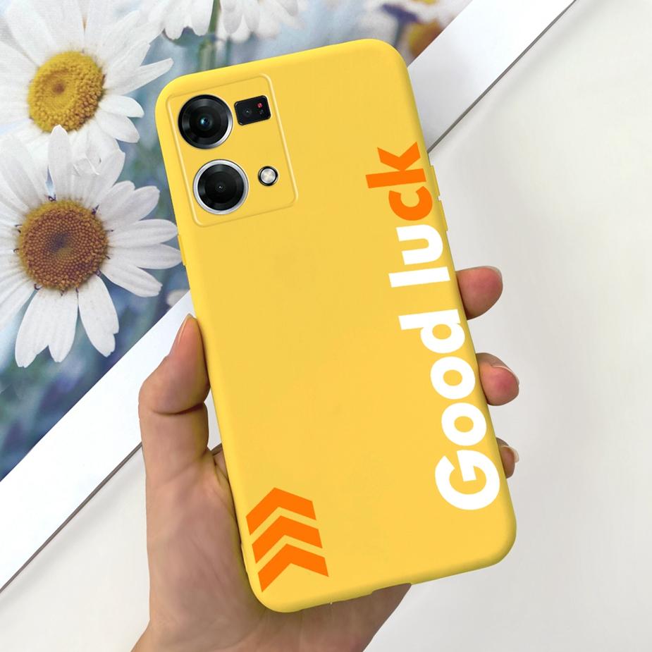 For Oppo Reno7 4G Case Oppo F21 Pro CPH2363 Stylish Candy Painted Cover Soft Silicone Phone Case For Oppo Reno 7 F21Pro 4G Shell