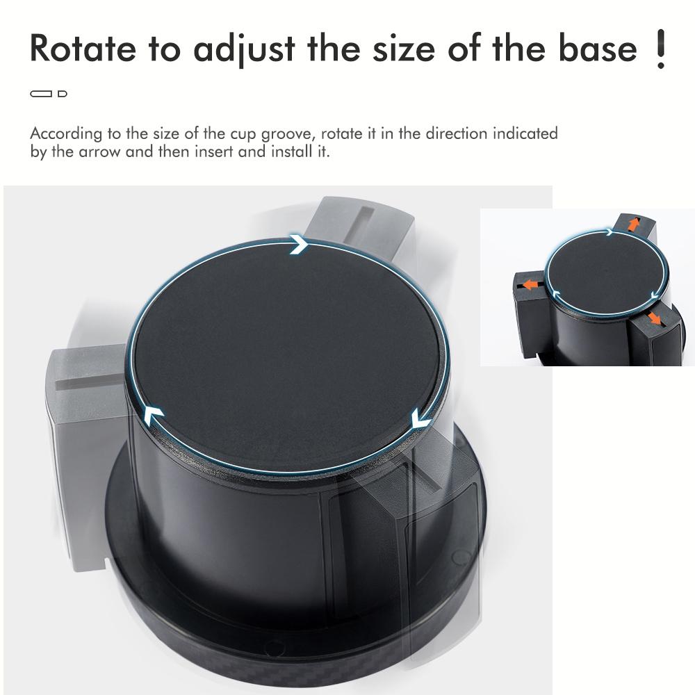 Car Cup Holder In-Car Center Console Drink Holder 2-in-1 Dual Cup Storage Rack Ashtray & Tea Cup Holder