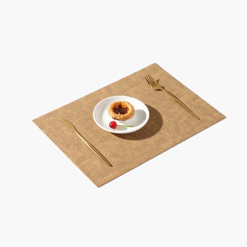 

Nordic INS Style PVC Leather Placemats Double-Sided Waterproof Heat-Resistant Table Mats for Home & Hotel Dining 43x30cm 1pc